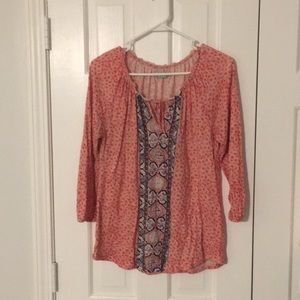 Lucky Brand Tops - 3/4 sleeve lucky 100% cotton top. Great condition Lucky Brand Tops - 3/4 sleeve lucky 100% cotton top. Great condition